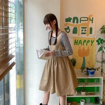 Flared/Flared Skirt Midi Dress