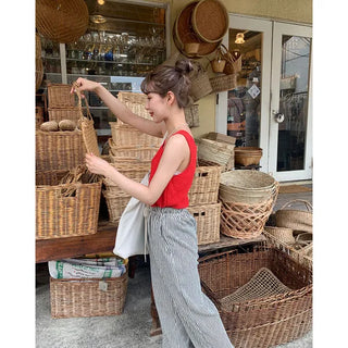 Linen Square Sleeveless Knit