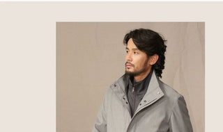 [CULTUM] Merino Wool Blend Stand Collar Jacket