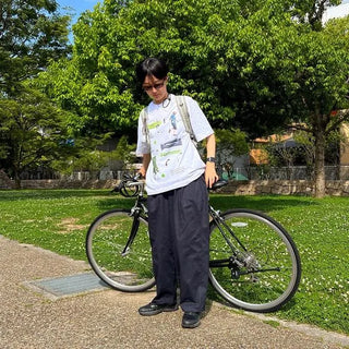 Balloon Fit Cotton Pants