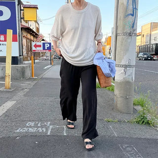 u-neck half knit