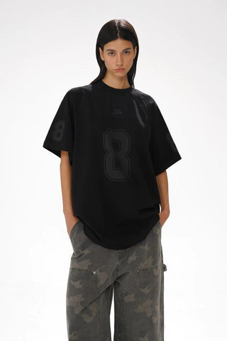 [MASONPRINCE] Combed Cotton No.8 Jersey T-Shirt