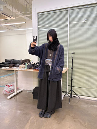 [NeverSeez] Jacquard Voluminous Skirt