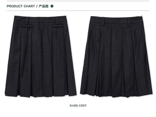 [Moromoro2] Collegiate Tailored Blazer and Pleated  Skirt Set