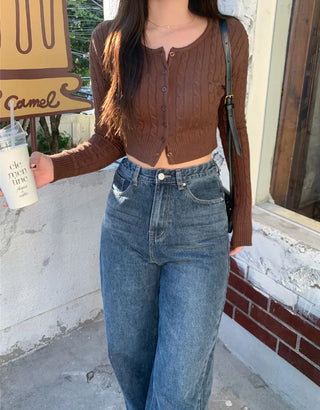 -3kg Slim Cropped Cardigan (7 colors)