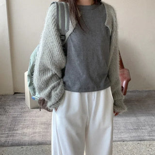 Long-sleeved bolero cardigan