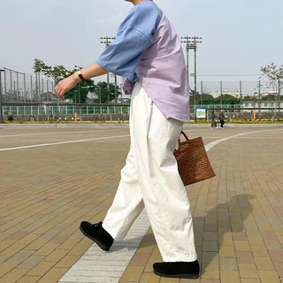cotton balloon pants (white)