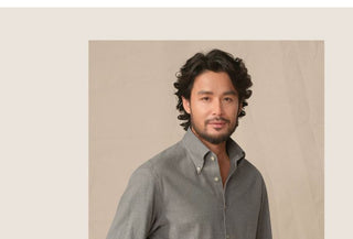[CULTUM] Italian Pointed Collar Button-Down Shirt