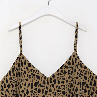 Leopard print long dress