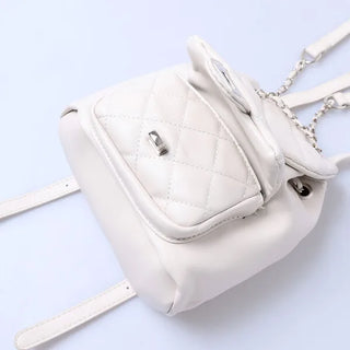 Quilted Chain Mini Backpack