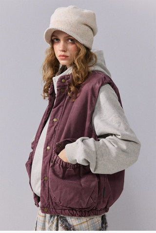 [Monterest] Washed Cotton Padded Work Vest