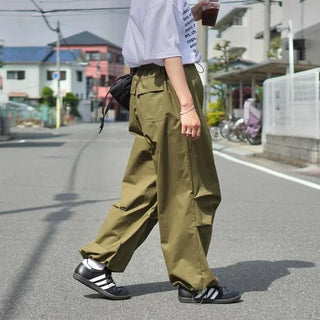 Wide Banding String Pants