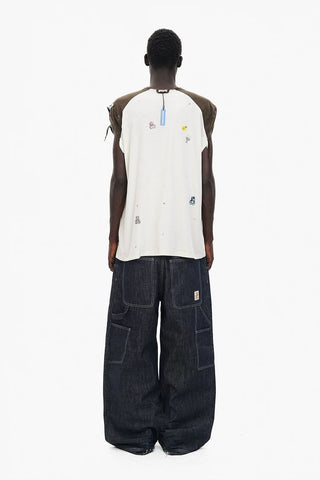 [MASONPRINCE] Punk Bear Raglan Sleeve Top