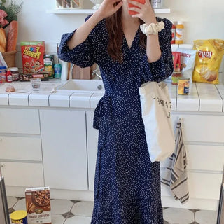 Polka Dot Wrap Dress