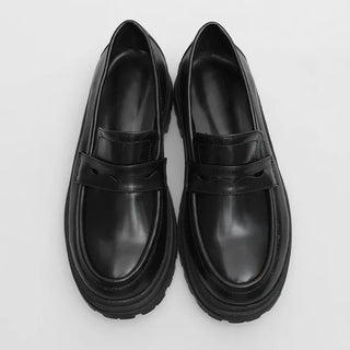 Platform penny loafers