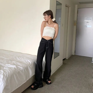 Stitched Wide Pants