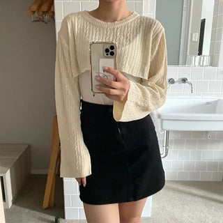 benny twist crop knit