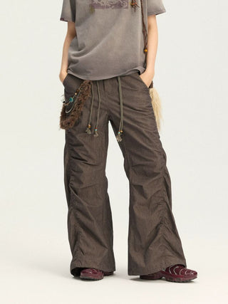 [Monterest] Washed Pleated Wide Leg Pants