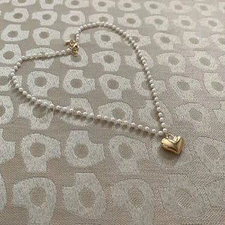 Pearl heart necklace