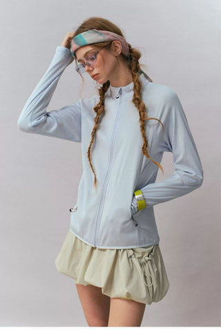 [Monterest] Fleece-Lined Stand Collar Zip-Up Jacket