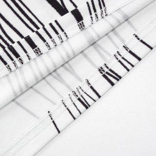 Print contrast backless tube midi dress