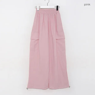 Side pocket nylon pants