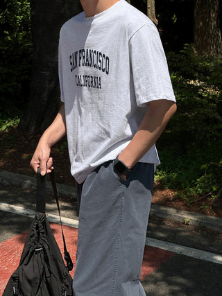 Libero Pigment Linen Long Wide Pants