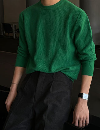 Embossed knit t-shirt (washable fabric)