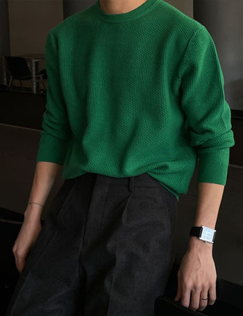 Embossed knit t-shirt (washable fabric)