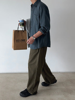 Haze Aging Fade Washed Shirt