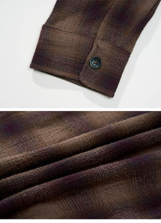 [Monterest] Oversized Yarn-Dyed Plaid Shirt