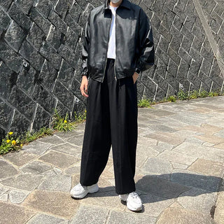 mirage balloon leather jacket