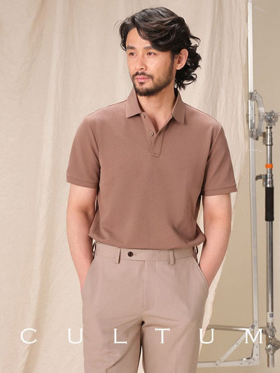 [CULTUM] Solid Color Polo Shirt