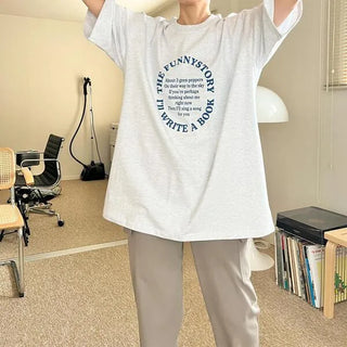 Lettering Logo Casual T-shirt