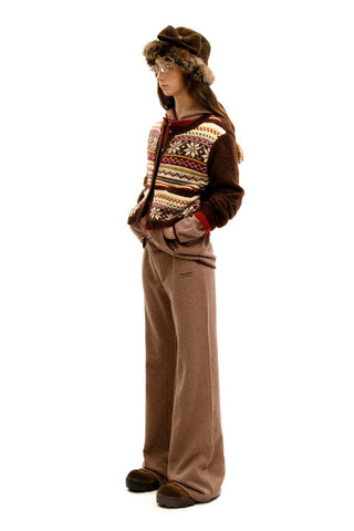 [Moromoro2] Fair Isle Mohair Blend Cardigan