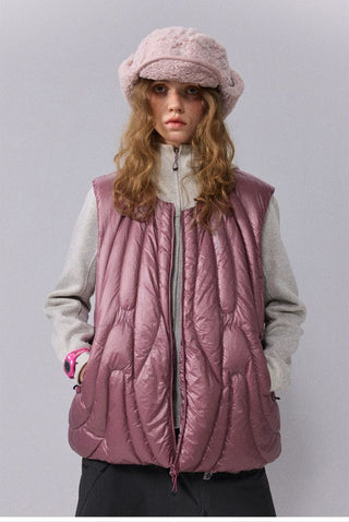 [Monterest] Irregular Quilted Down Vest
