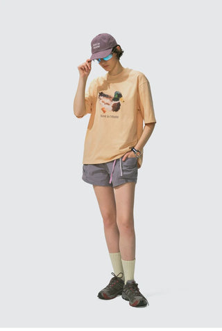 [Monterest] Ink Print Relaxed Fit Crewneck T-Shirt