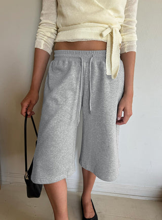 Nikko Longline Fleece Shorts Grey Marle