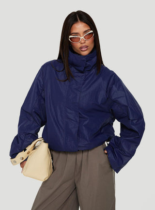 Shoreline Windbreaker Jacket Navy