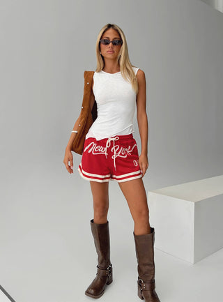 Ny Trackstar Shorts Red