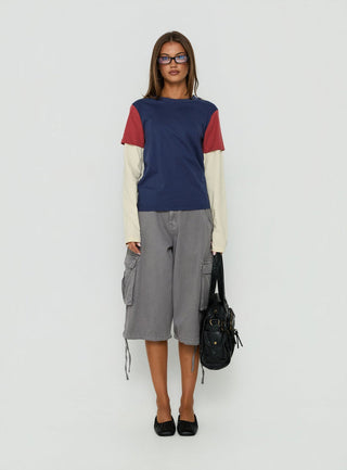 The Brass Long Sleeve Top Multi