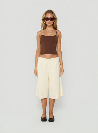 Sayllor Longline Sweatshorts Cream