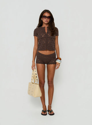 Sun Still Shines Crochet Set Chocolate