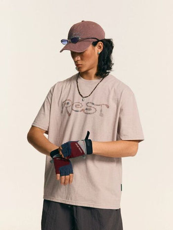 [Monterest] 5A Antibacterial Heathered Relaxed Tee