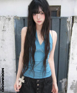 Silver Bang Halter Sleeveless - 4 colors