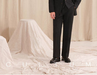 [CULTUM] Brushed Herringbone Suit Set