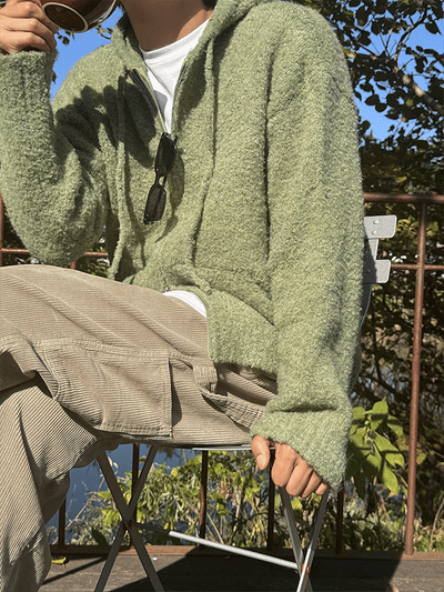 Ponds Boucle Zip-up Hoodie