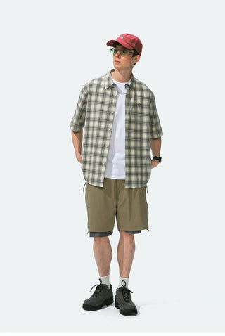 [Monterest] Double Layer Side Zip Outdoor Shorts