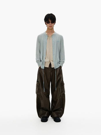 [MASONPRINCE] Faux Two-piece Knit Cardigan