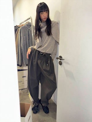 [NeverSeez] Pleated Wide-Leg Pants